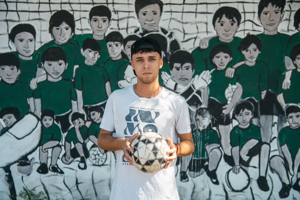La pelota manchada