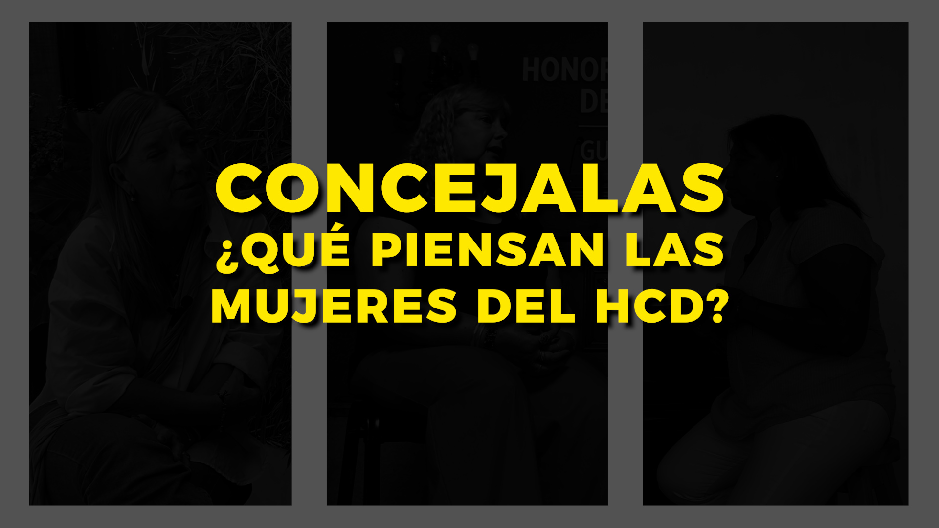 CONCEJALAS: ¿QUÉ PIENSAN LAS MUJERES DEL HCD?