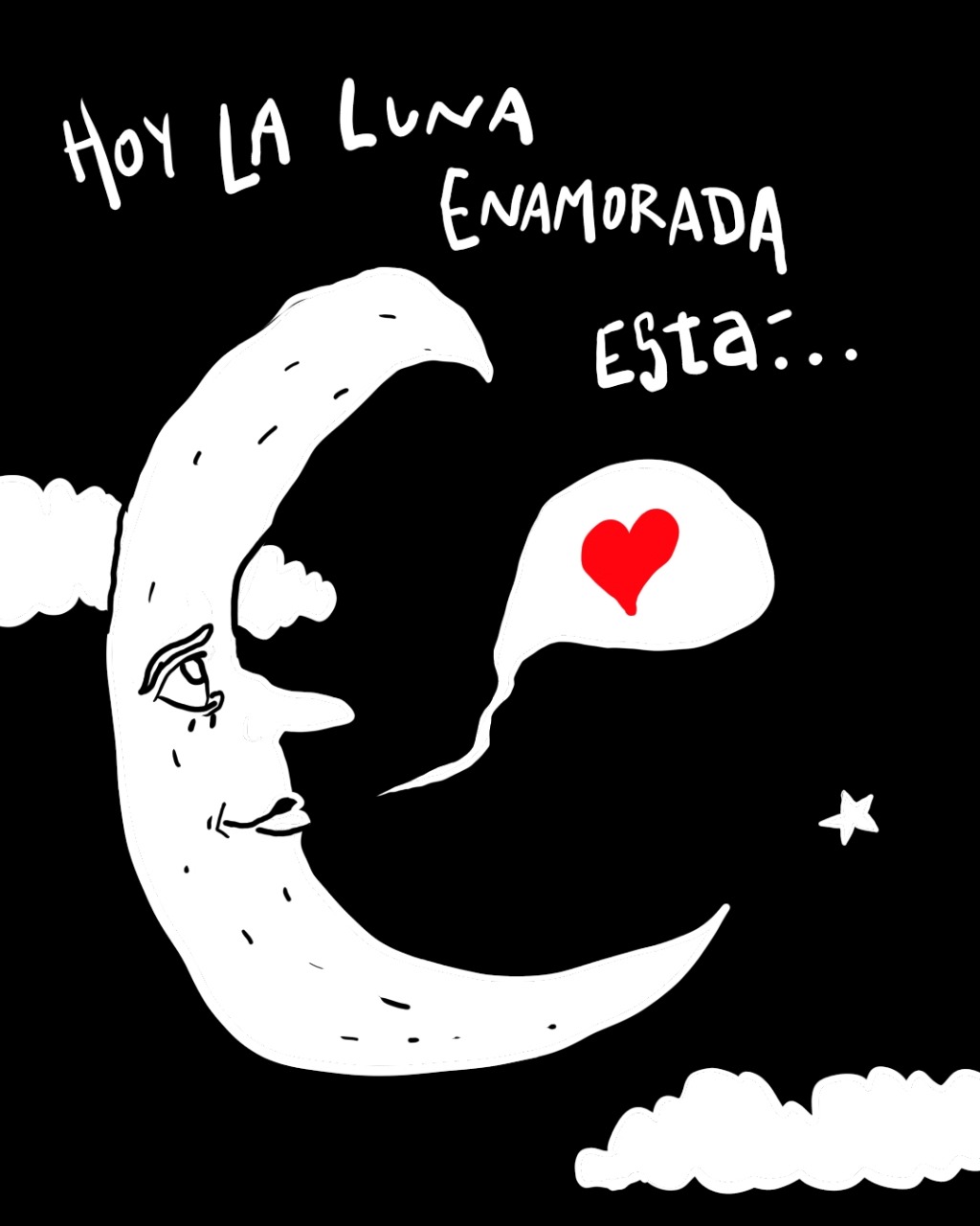 HOY LA LUNA ENAMORADA ESTÁ